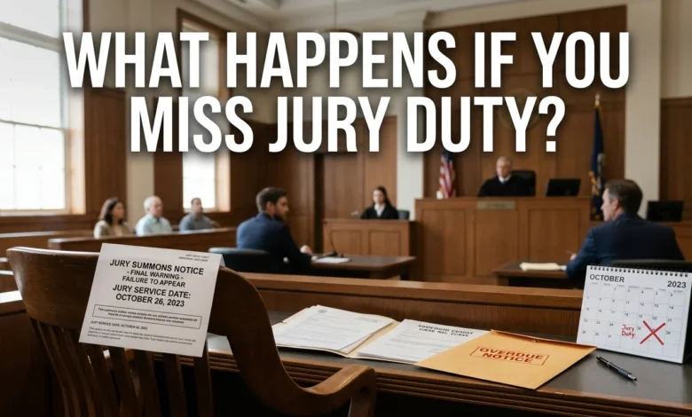 What Happens If You Miss Jury Duty